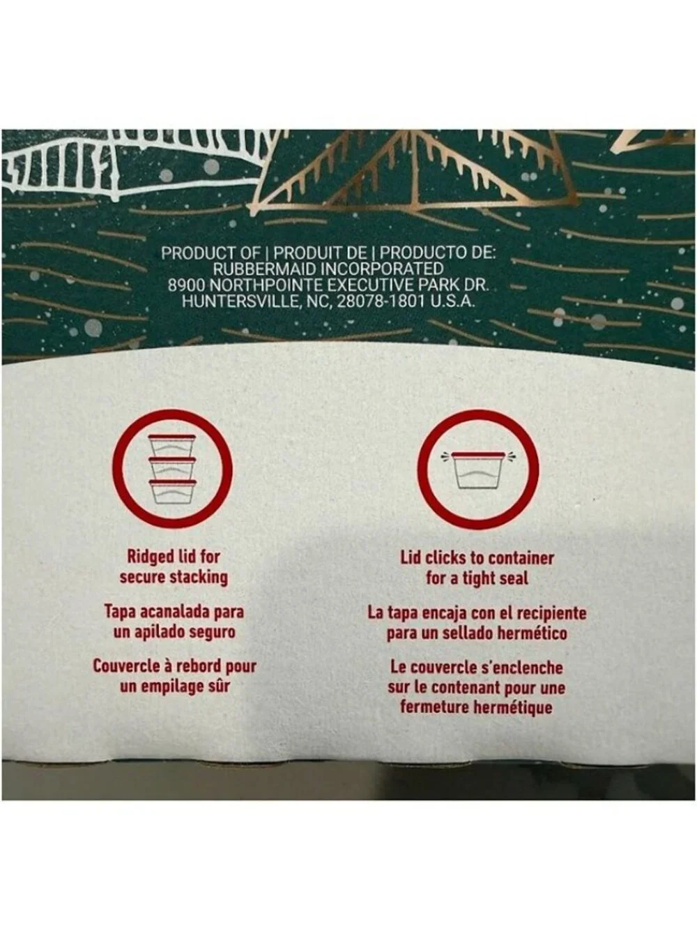 Rubbermaid TakeAlong Rectangle Food Storage Containers 4 Pack
